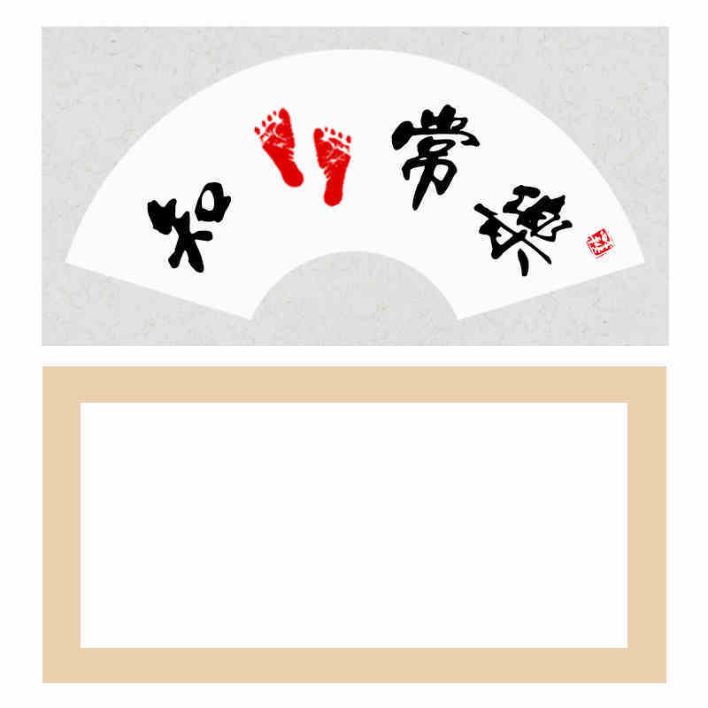 Cartão de papel de caligrafia chinesa, 10 folhas de papel cru xuan para pintura em forma de leque