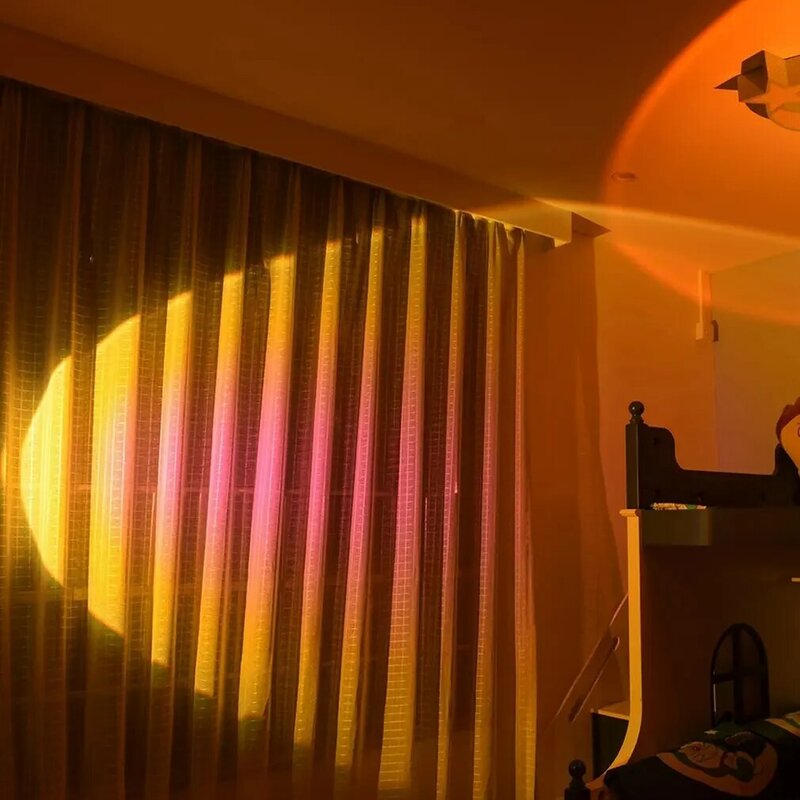 Lâmpada decorativa pôr-do-sol luz bonito e elegante suprimentos para parede fundo luz noturna criativa lâmpada de pôr-do-sol