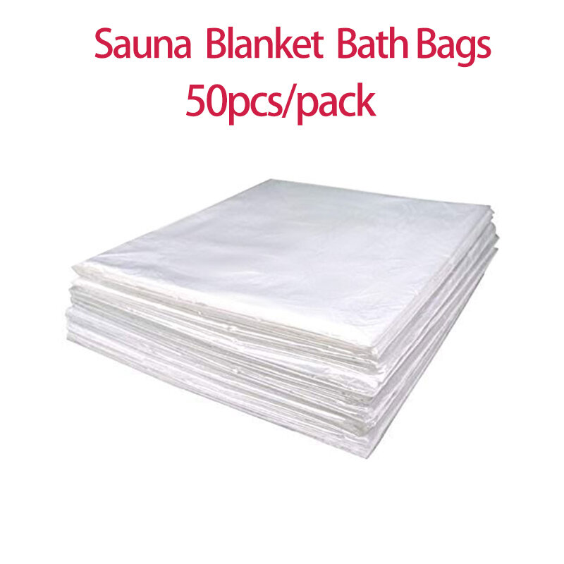 50PCS/Bags Infrare Sauna Blanket Bath Bags Sauna Blanket Plastic Sheet Body Blanket Sauna Films 47"x82"