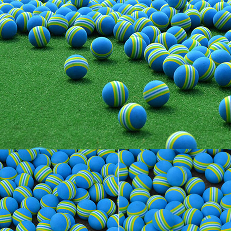 1-10-20 قطعة لينة رغوة قوس قزح كرة جولف جولف التدريب كرات داخلي ممارسة كرات داخلية الإسفنج الكرة الحيوانات الأليفة لعبة كرة لعبة للكلاب الكرة