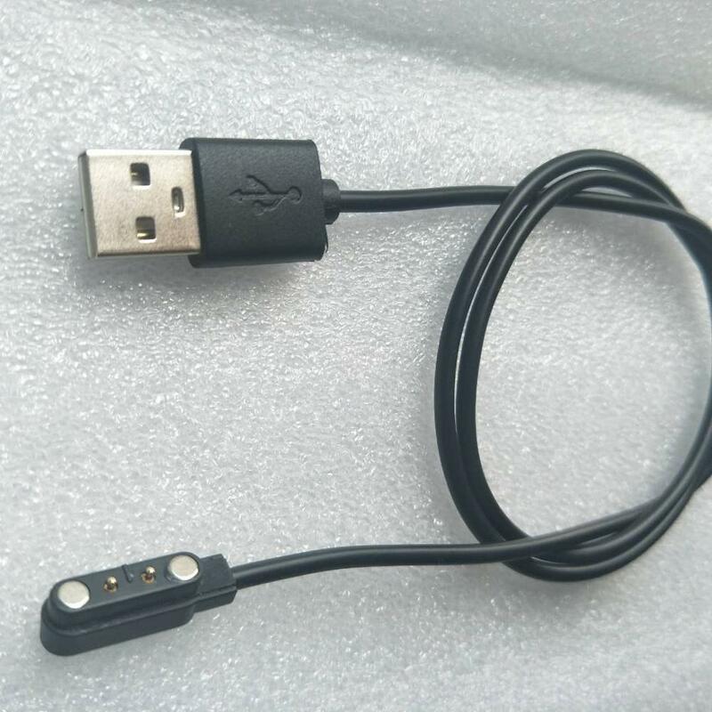 Jam Tangan Pintar 2pin Gelang Garis Pengisi Daya Magnet Kabel Daya Hisap 2-Pin 4Mm Kabel Pengisi Daya USB Perlindungan Darurat