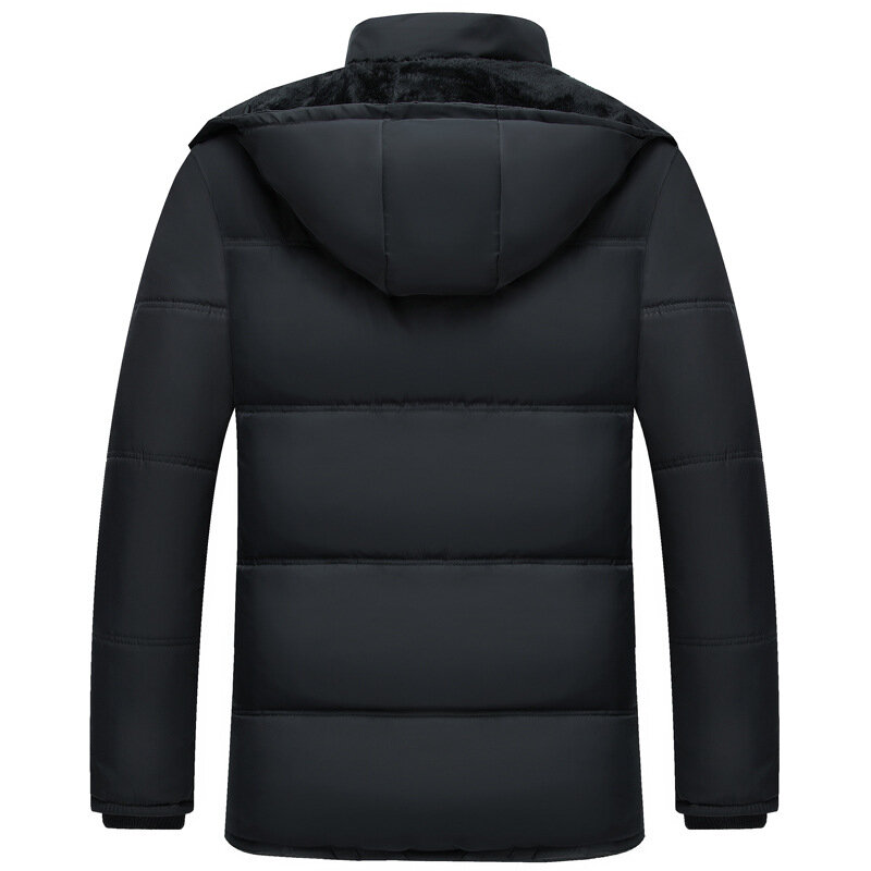 メンズ厚手の冬のコート,ファッショナブルなパーカー,暖かい,フード付き,防風,ジャケット