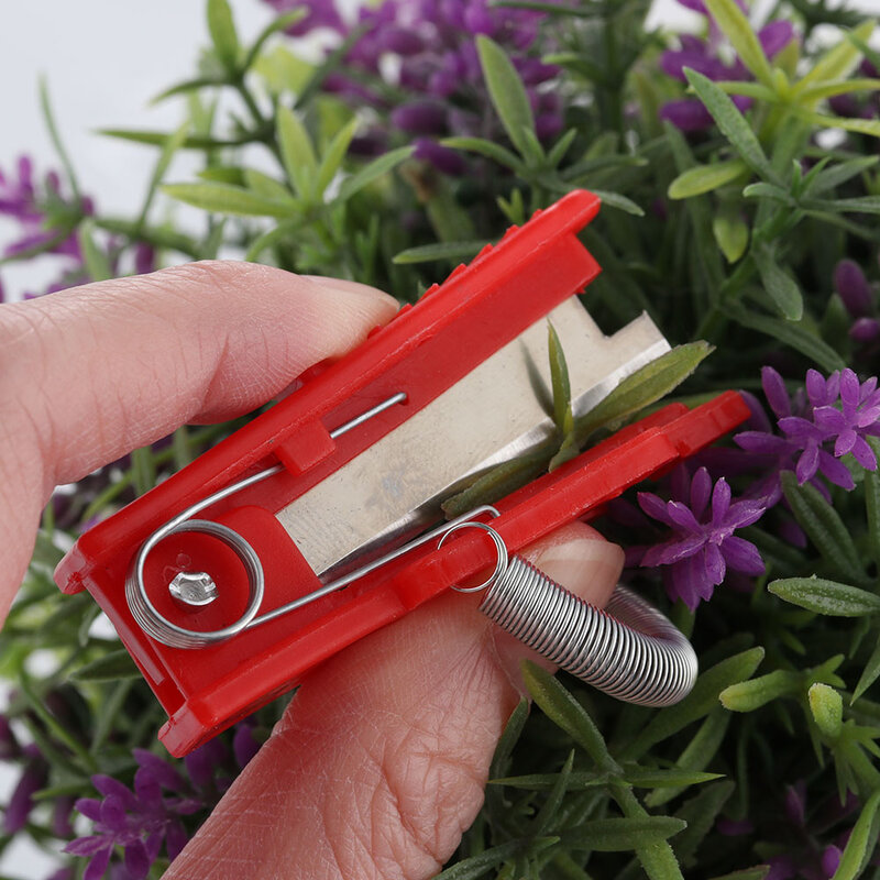 1 pc multifuncional faca de polegar seguro ferramenta lâmina frutas podador jardim dispositivo colheita frutas lâmina corte anéis dedo protetor