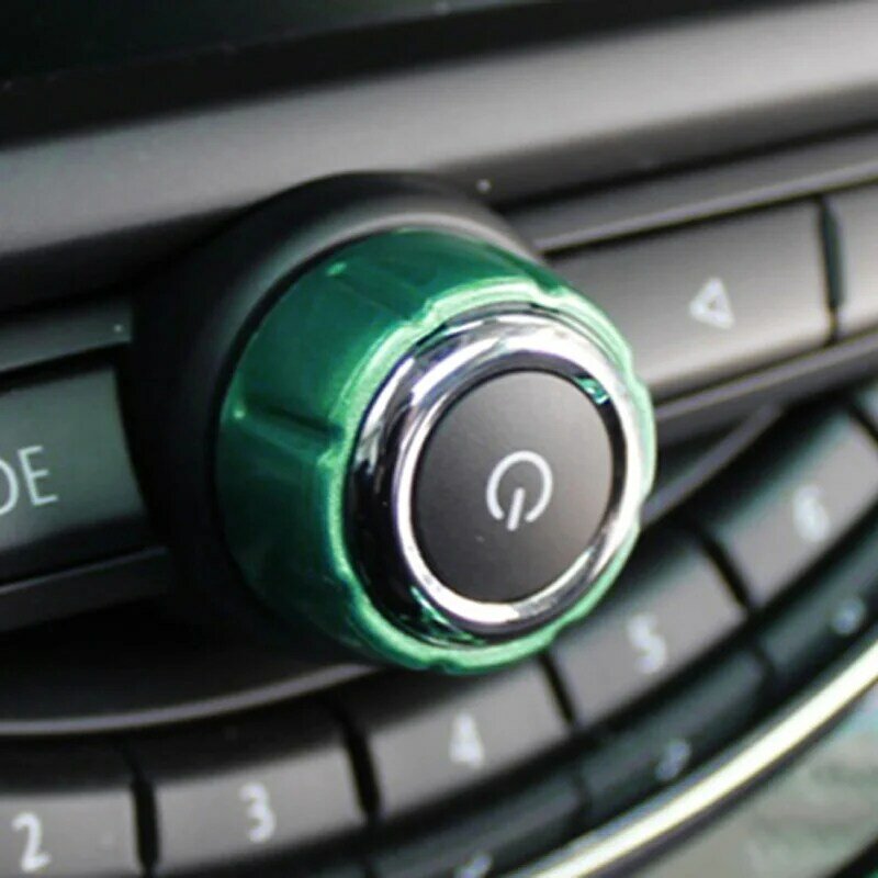 Radio samochodowe pokrętło regulacyjne powłoka dekoracyjna do MINI COOPER F54 F55 F56 naklejki samochodowe akcesoria stylizacja wnętrza