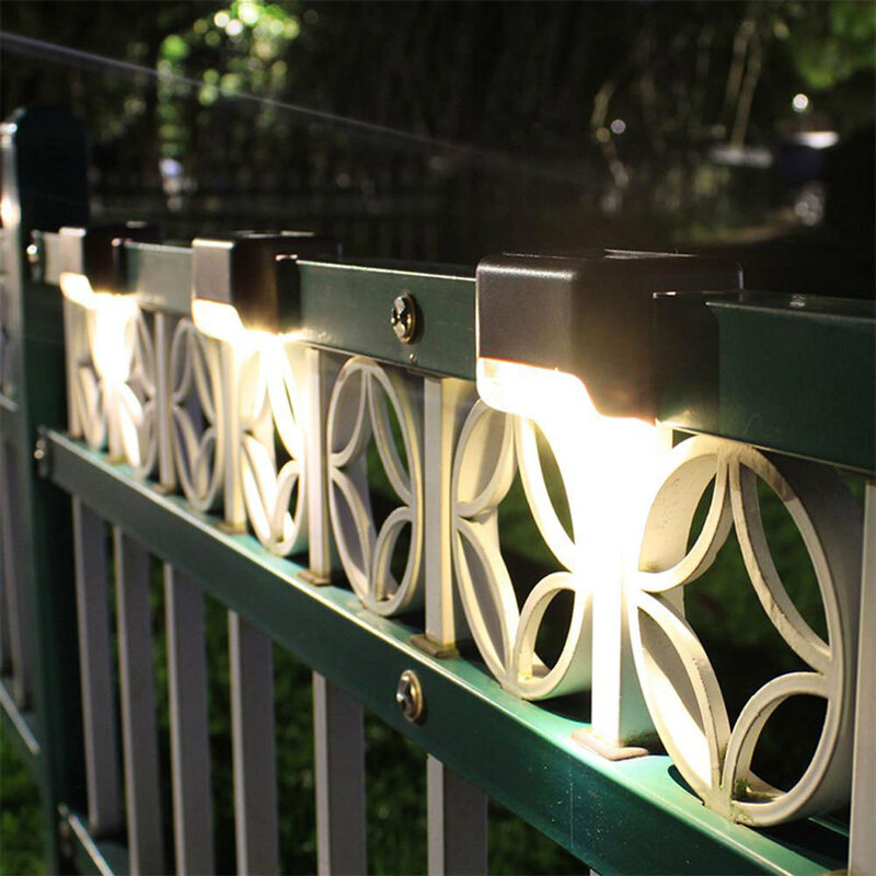أضواء الشمسية الشمسية خطوة أضواء في الهواء الطلق إضاءة مقاومة للماء لوازم حديقة بالطاقة الشمسية ضوء مصباح الديكور ل فناء درج حديقة ساحة سياج