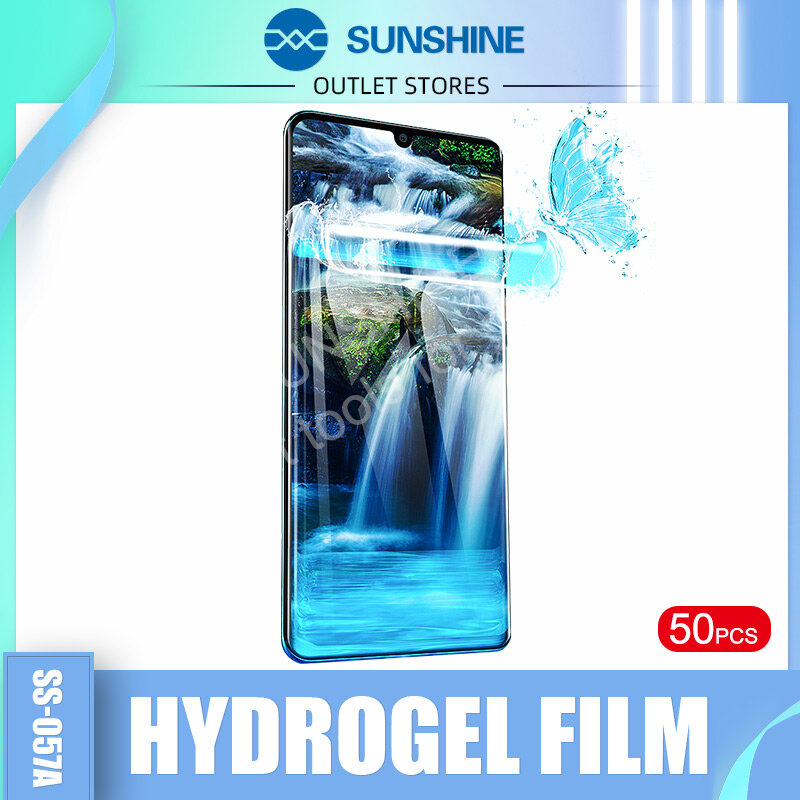SUNSHINE SS-057-película hidráulica flexible para teléfonos móviles, película frontal de pantalla, corte para máquina de corte de película automática, herramientas frontales