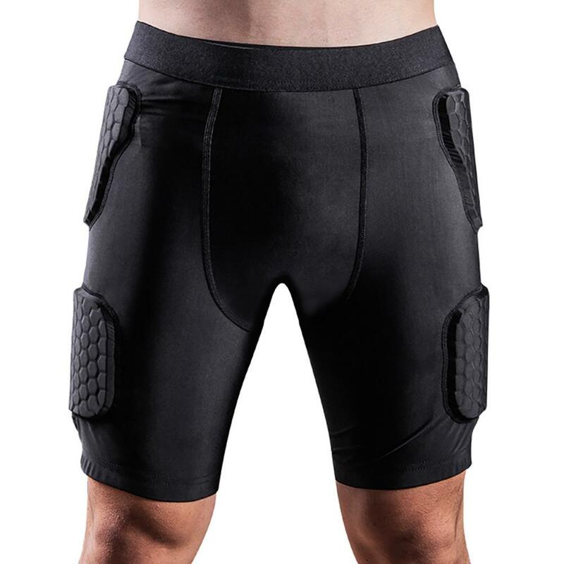 Anti-collision Men Soccer Football Basketball Padded Protection Shorts Shorts Leggings Compression Trousers