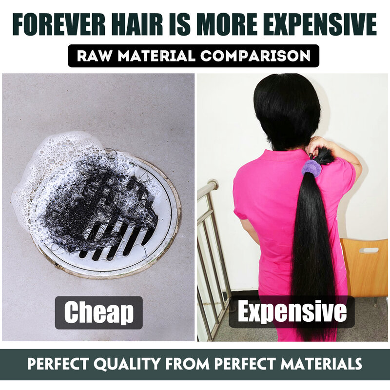 Накладные волосы FOREVER HAIR 2,0 г/шт. 100% натуральные неповрежденные волосы для наращивания кутикулы бесшовные прямые волосы для наращивания в салоне волос 20 шт./ПАК