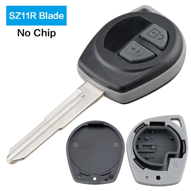 2ปุ่มรีโมทกุญแจรถ Fob Shell Case HU87 / SZ11R ใบมีดสำหรับ SUZUKI IGNIS ALTO SX4 VAUXHALL AGILA Vitara Swift Liana