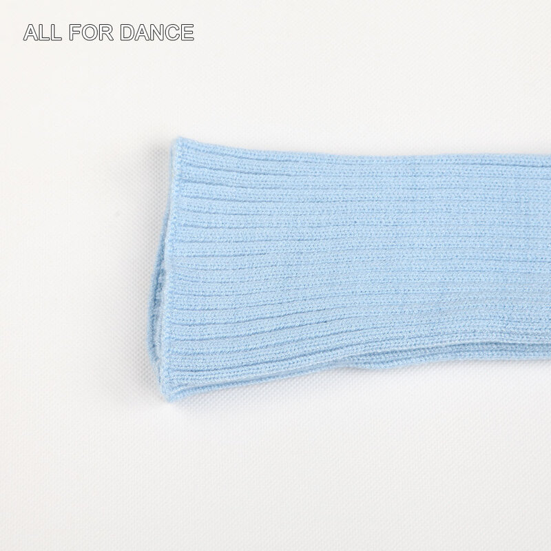 Calcetines largos elásticos para mujer, medias de punto para Ballet y baile latino, 5 colores disponibles, LG001-2