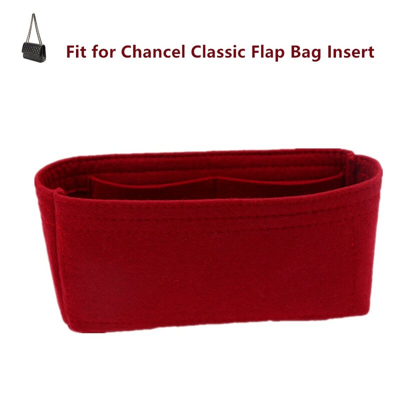 Fits For classic flap Bags insert 20cm CF bag organizer Makeup bucket luxury Handbag Portable base shaper CFJumbo organizer