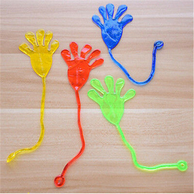 Mainan Anak Elastis Lengket Tamparan Tangan Kecil Telapak Tangan Hadiah Gelas Praktis Lelucon Tangan Licin Tangan Mainan Telapak Tangan