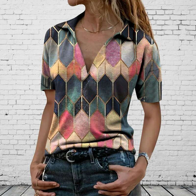 Blusa holgada informal Vintage de algodón para verano, camisa grande de manga corta para mujer, talla grande, 2021