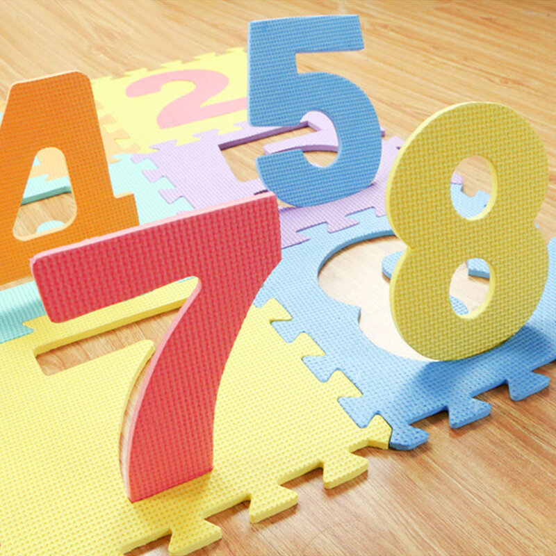 10 ชิ้น/เซ็ต EVA โฟม Crawling MAT ของเล่นเด็ก GYM ปริศนาพรมพรมพรมหมายเลข Letter Play MAT เด็กตกแต่งห้องในร่ม Soft Mats