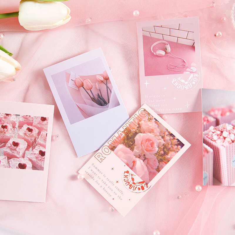 6 wzorów 27 sztuk/zestaw romantyczne notatki podróży LOMO karty DIY INS stylowe dekoracje Mini kartki z życzeniami kartka z wiadomością prezent