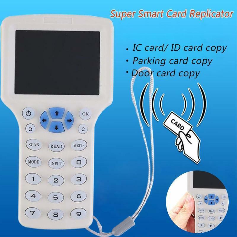 10 Frekuensi RFID Copier ID IC Reader Writer Copy M1 13.56MHZ Crypted Duplikator Programmer USB NFC UID Tag Key Card