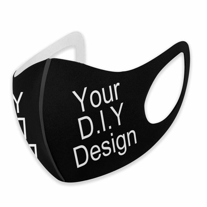 10 개/몫 DIY 디자인 마스크 성인 키즈 빨 수있는 재사용 가능한 안티 먼지에 대 한 전문 된 사용자 지정 로고 사진 입 얼굴 마스크 호흡기