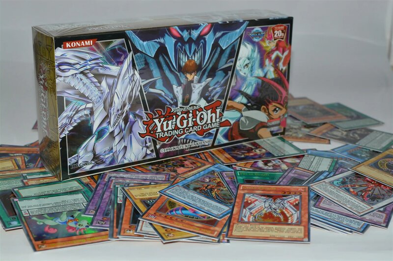 Yugioh 100 peça conjunto caixa de cartão holográfico yu gi oh anime jogo coleção cartão crianças menino brinquedos das crianças