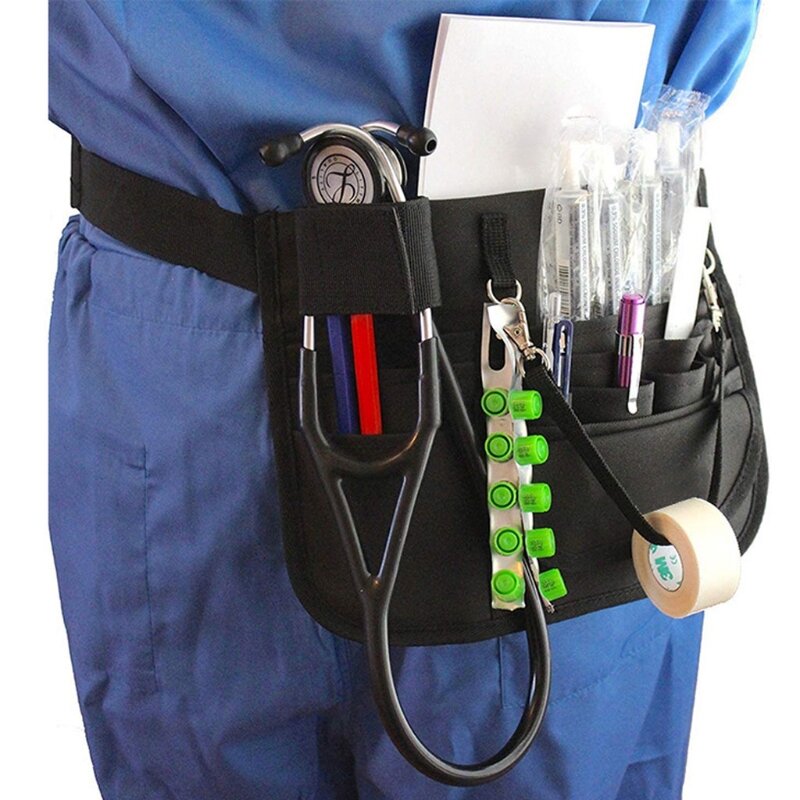Medica Organizer Belt - Nurse Fanny Pack with Stethoscope Holder and Tape Holder - Premium Utility Nurse Belt, EMT, CNA, NP, PA