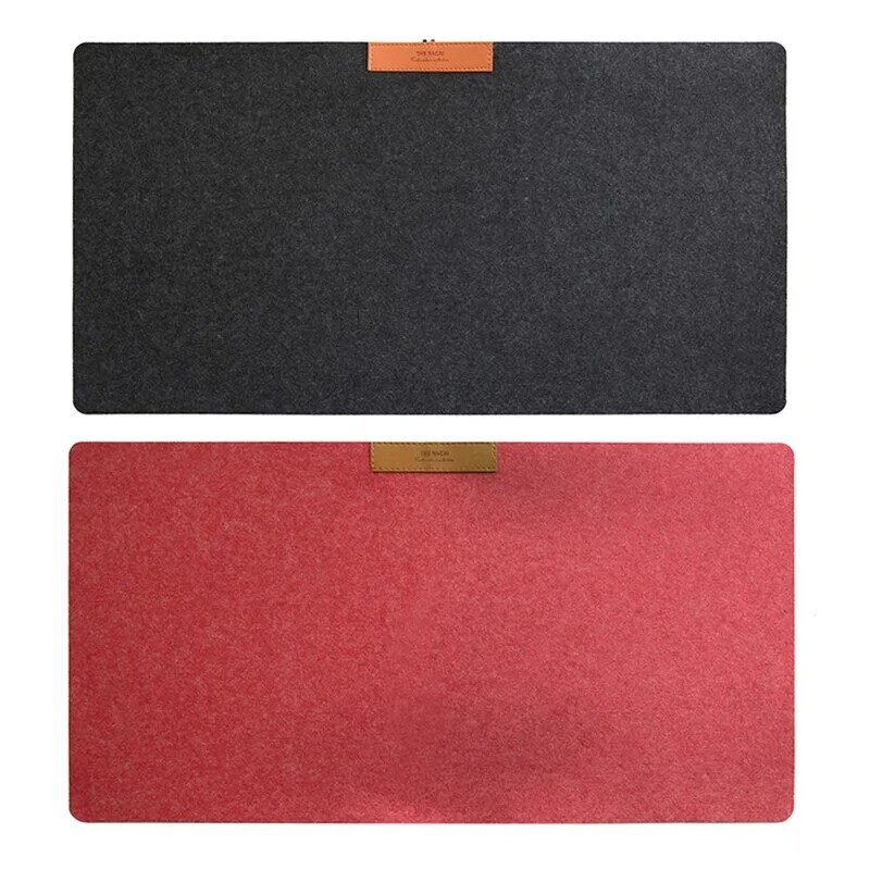 735*325mm gran oficina alfombrilla para escritorio de ordenador de mesa moderna teclado Mouse Pad antideslizante fieltro de lana cojín para ordenador portátil de escritorio alfombrilla de ratón para jugador Mat