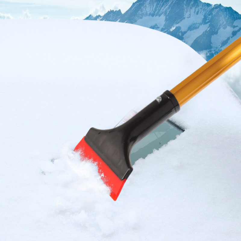1 szt. Czyszczenie samochodu zimowa 42x11CM skrobaczka łopata do śniegu przednia szyba samochodu szczotka do śniegu z ergonomicznym uchwyt piankowy