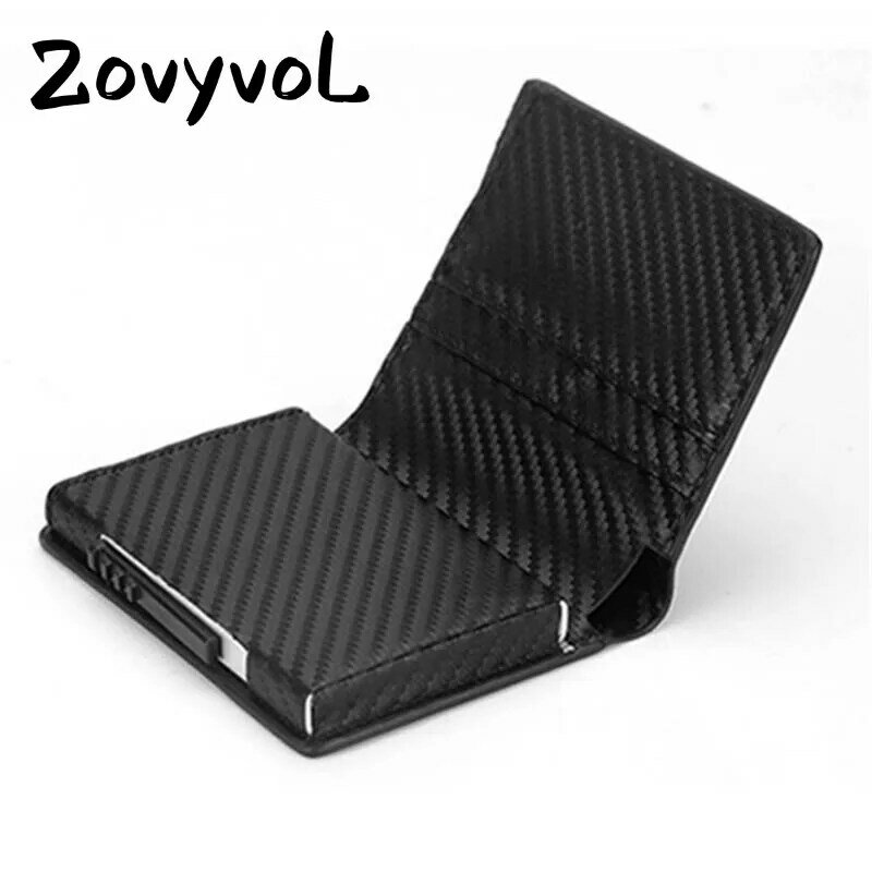 ZOVYVOL-cartera protectora RFID para hombre y mujer, tarjetero de aluminio, de Metal, para negocios, novedad de 2024