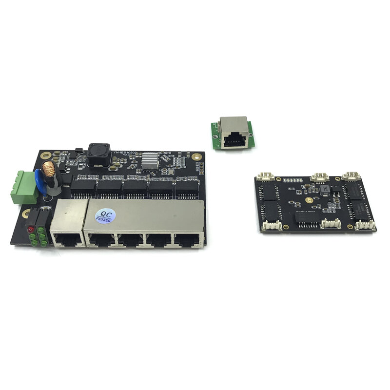 Unmanaged 3/5พอร์ต10/100M PCBAคณะกรรมการอุตสาหกรรมOEM Auto-Sensing Ethernetโมดูลสวิทช์พอร์ตบอร์ดPCBAเมนบอร์ดOEM
