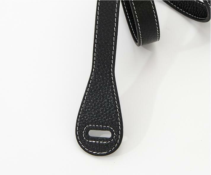 Cowskin knotted belts for women soft real leather waistbands party dress lady thin cowskin long cummerbunds knot DIY design gift