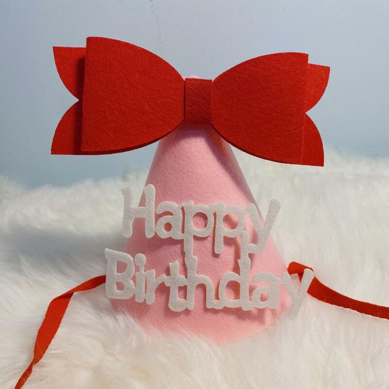 Fashion Birthday Hat Cotton Pattern Birthday Cap  Fun Celebration Birthday Party Hat