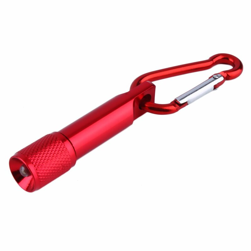 Porte-clés de poche portable en aluminium coloré, mini lampe de poche LED, lampe torche, porte-clés léger, camping
