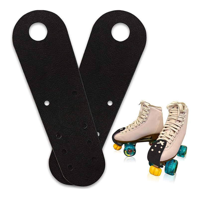 Protectores de dedos de cuero para patinaje sobre ruedas, cubierta de zapatos para patines de hielo, gorros duraderos para los dedos del pie, accesorios para patines de ruedas, 1 par