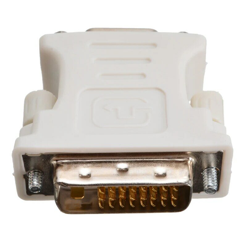 1pc Professional 24+1 Pin DVI-D To 15 Pin VGA Adapters White Male To Female Adapter Video Converter For PC Laptop 4.1X4cm