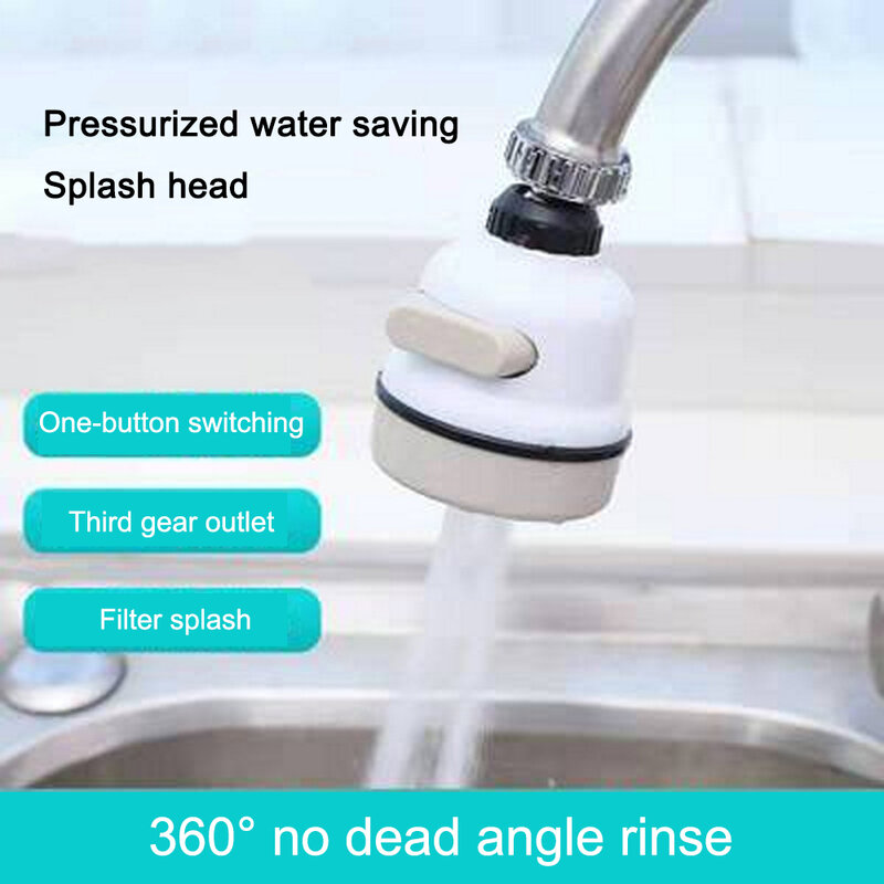 Adjustable Faucet 360 Degree Rotation Tap Kitchen Water Saving Nozzle Faucet Filter Shower Nozzle Faucet Sprayer Accessories