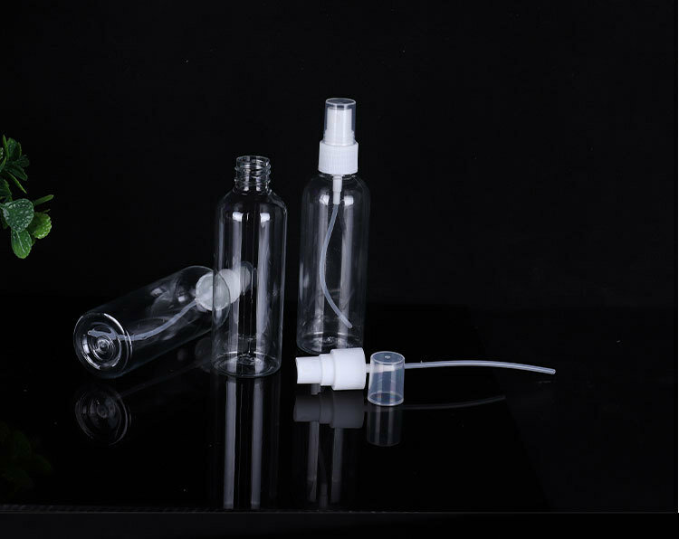 Botella pulverizadora de plástico portátil de 30ml/50ml/100ml, botella atomizadora de maquillaje líquido, Mini botella vacía de Spray para envases de maquillaje cosmético