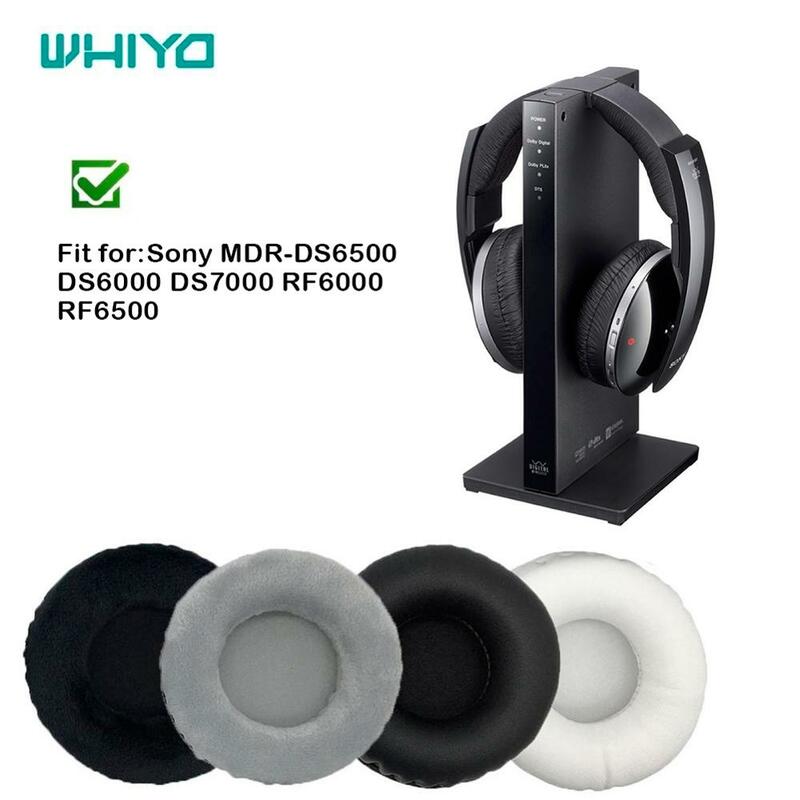 WHIYO Penggantian Bantalan Telinga untuk Sony MDR-DS6500 MDR-DS6000 MDR-DS7000 MDR-RF6000 MDR-RF6500 Headphone Bantal Bantal