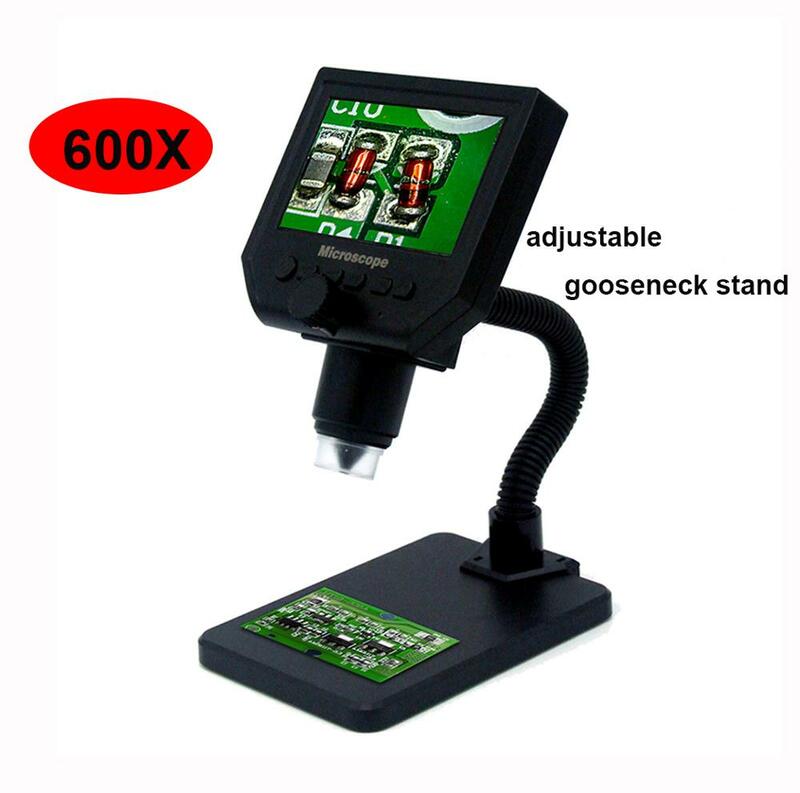 600X mikroskop cyfrowy elektroniczny mikroskop wideo 4.3 cal HD LCD lutowania naprawa telefonu lupa