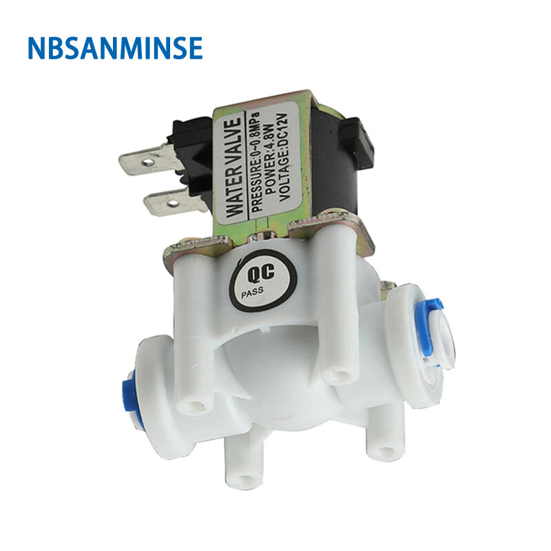 SMJFPDJ 06 PE Tube Push-in Water Solenoid Valve Electric Tea Stove Solenoid Valve Normally Closed DC12V DC24V NBSANMINSE