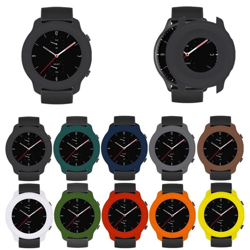 Silicone Protection Case For Huami AMAZFIT GTR 47mm Smart Watch Soft TPU Full Cover Replacement Film Shell Case Protector