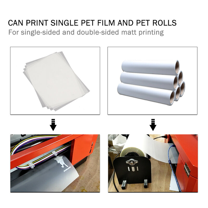 Película A4 PET para impresora Epson L800, L805, 8500, T50, P50, impresión directa, para sudaderas con capucha, impresora dtf, 20 Uds.