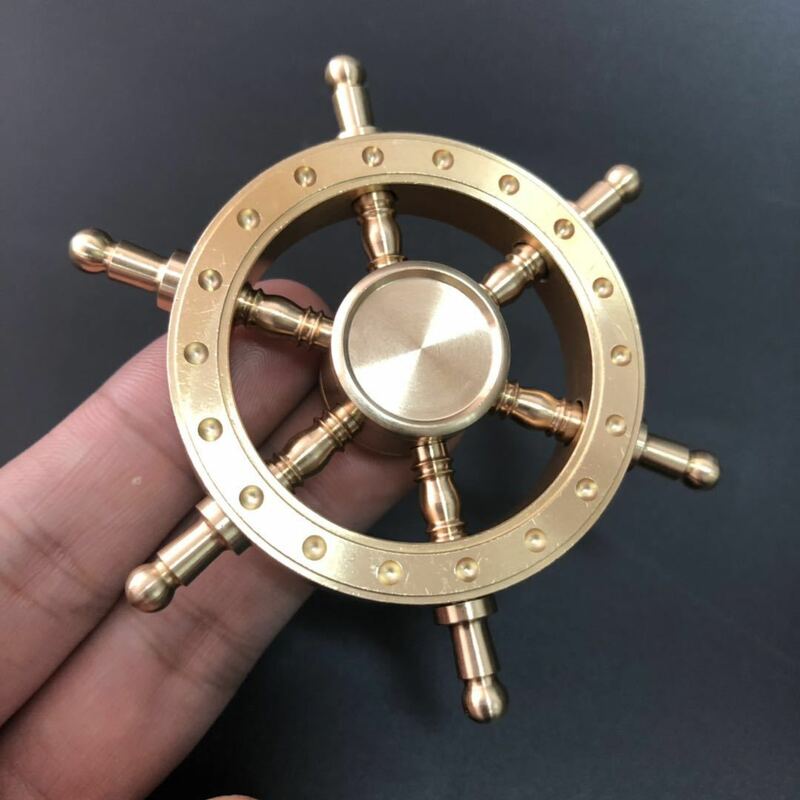Metal Brass Hand Spinners New 2021 Metal Alloy Bearing R188 EDC Toys for Kid ADHD Relief Stress for Kids Adults Sensory New Year