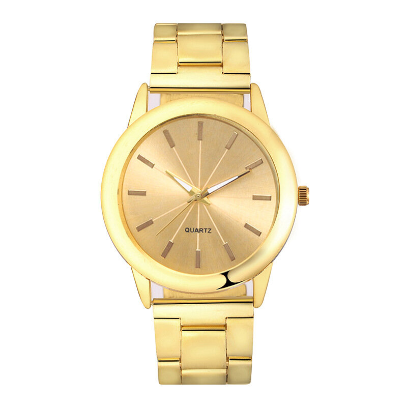愛好家は、女性は金のブレスレットステンレス鋼腕時計ファッションドレスカジュアル小さな女性時計クォーツ時計
