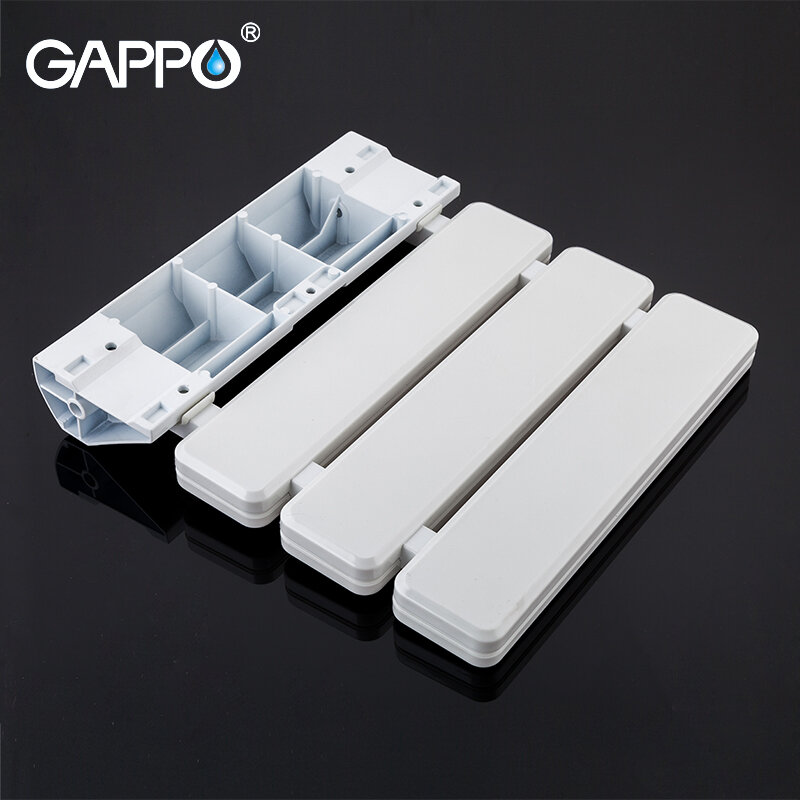 Gappo Wall Mounted Shower Kursi Plastik Kursi Lipat Kamar Mandi Bangku Taburete Tahan Lama Bersantai Kursi Toilet Bangku untuk Shower