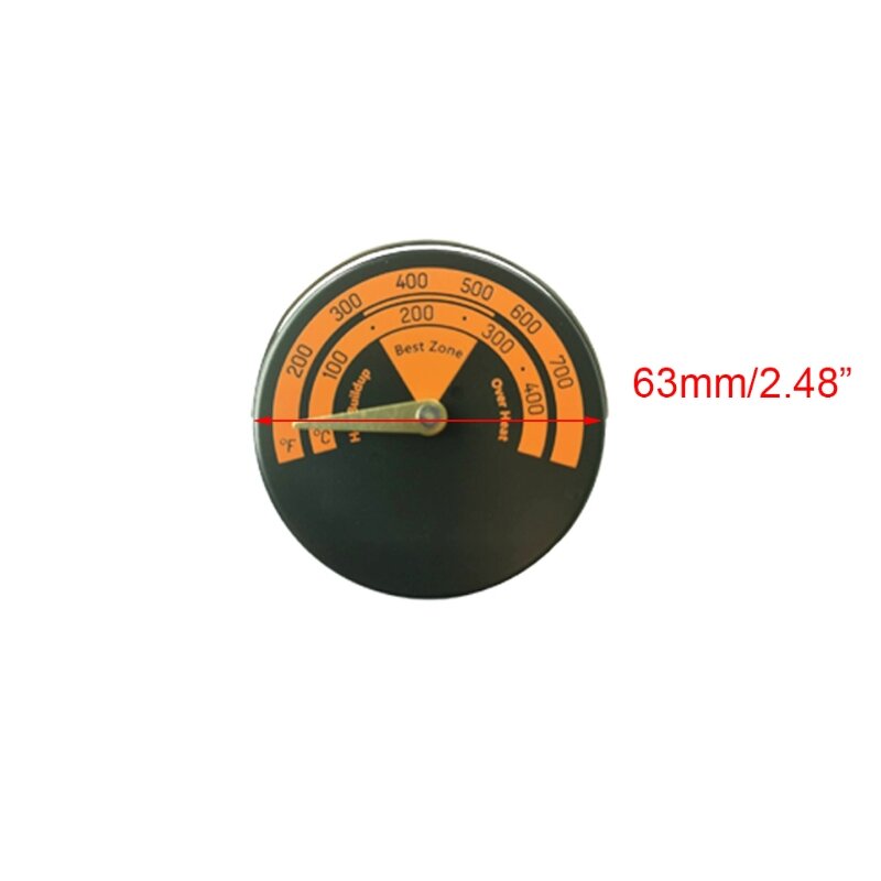 Магнитный вентилятор для камина термометр для плиты, измеритель температуры для дровяной горелки K9FA