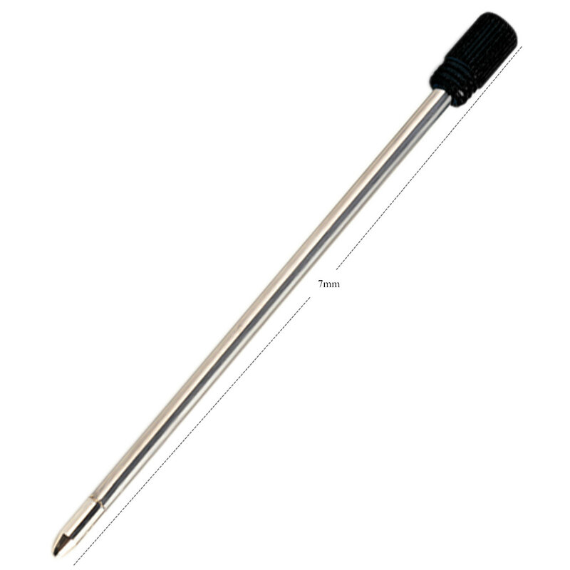 クリスタルダイヤモンドボールペン用メタルペン詰め替えピース/ロット学生ペンロッドカートリッジコアブラックブルーカラー長さ7cm