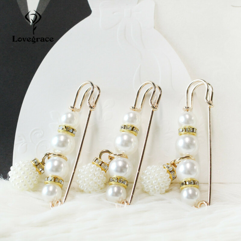 Fashion Women Small Brooches Lady Imitation Pearls Bow Brooch Wedding Brooch Pin Jewelry Accessorise for Girl Coat Shirt Pins