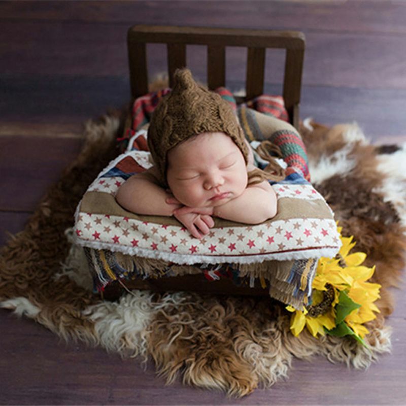 Pasgeboren Props Voor Fotografie Hout Afneembare Bed Mini Houten Bureau Tafels Baby Fotografie Achtergrond Accessoires Pasgeboren Rekwisieten