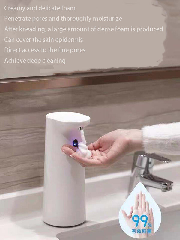 Teléfono de lavado por inducción, espuma totalmente automática, desinfectante de manos para niños, burbuja inteligente