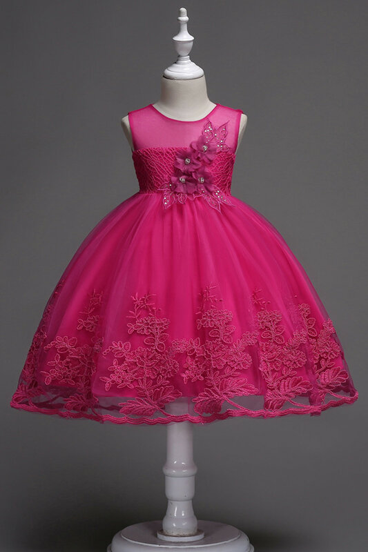 Vestidos De Niña urodziny bankiet dziewczyny koronkowe tiulowe sukienki suknia balowa kwiat dziewczyny sukienki niebieski różowy w magazynie бантики для девочек