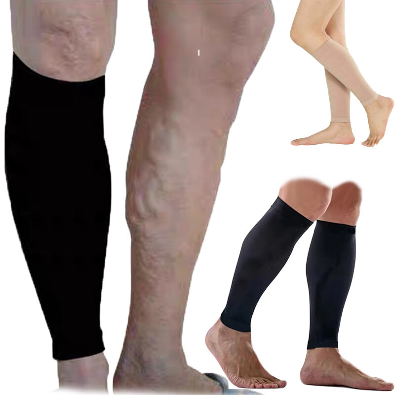 Meias de compressão médicas unissex, mangas de bezerro, meias elásticas, homens de perna, mulheres, varizes, circulação