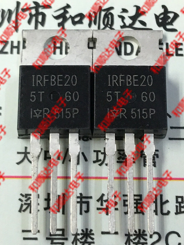 New (5piece)  IRFBE20   TO-220 800V 1.8A